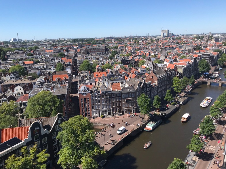 Vue panoramique sur Amsterdam (Westerkerk)